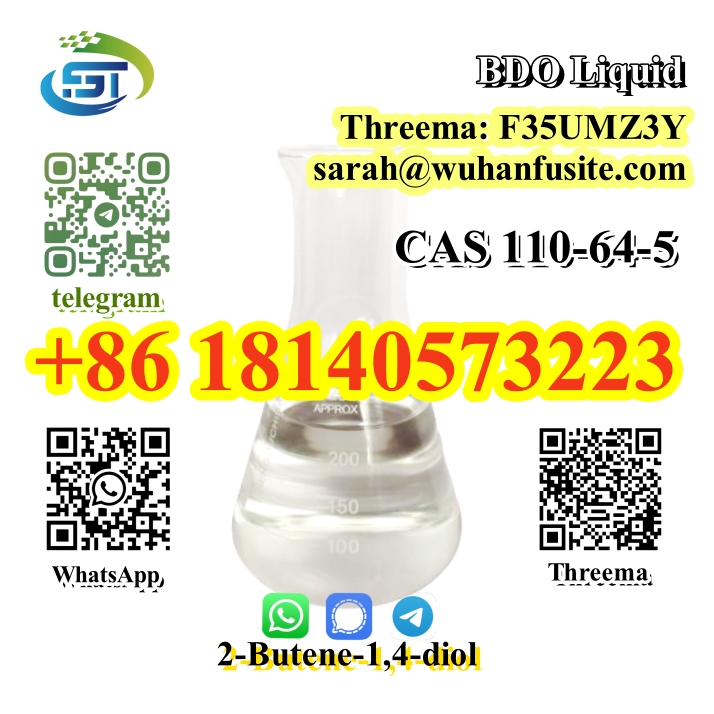 100% Safe Delivery CAS 110-64-5 BDO Liquid 2-Butene-1,4-diol C4H8O2 in Stock